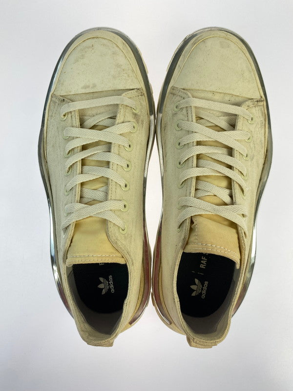 【中古品】【メンズ】 adidas アディダス × RAF SIMONS ラフシモンズ 別注 コラボ DETROIT RUNNER F34242 デトロイトランナー スニーカー 靴 161-251016-kk-14-min カラー：CWHITE/CWHITE/CWHITE 万代Net店