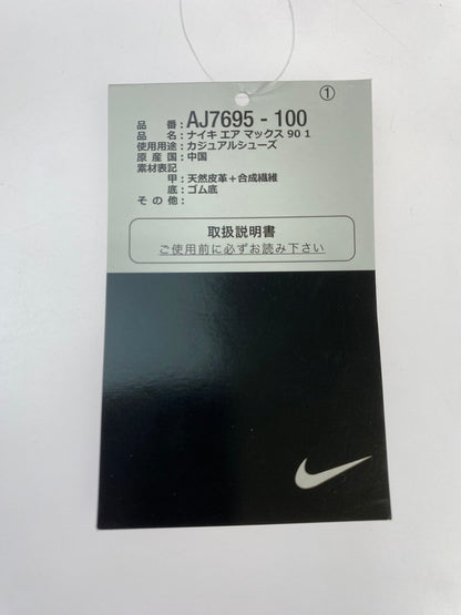 【未使用品】【メンズ】 NIKE ナイキ AIR MAX 90/1 AJ7695-100 エアマックス 90/1 スニーカー 靴 160-251016-kk-02-min カラー：WHITE/UNIVERSITY RED 万代Net店