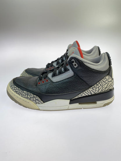【中古品】【メンズ】 NIKE ナイキ AIR JORDAN 3 RETRO OG BLACK CEMENT(2018) 854262-001 エアジョーダン 3 レトロ オリジナル ブラックセメント スニーカー 靴 160-251016-kk-01-min カラー：BLACK/FIRE RED-CEMENT GREY 万代Net店