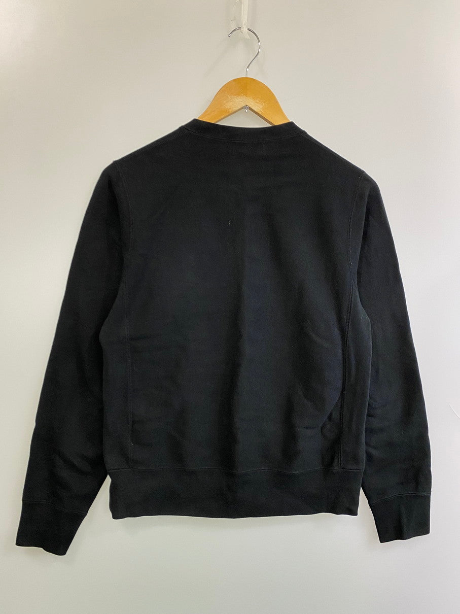 【中古品】【メンズ】 A BATHING APE アベイシングエイプ VERY APE COLLEGE CREWNECK 001SW9721011 ベリー エイプ カレッジ クルーネック スウェット 長袖 メンズ トップス 142-251019-em-54-min サイズ：S カラー：ブラック 万代Net店