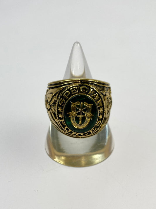 【中古品】【メンズ】 ROTHCO ロスコ 90S SPECIAL FORCES DELUCE MILITARY LING 指輪 リング アクセサリー 192-251019-AS-32-min カラー：ゴールド 万代Net店