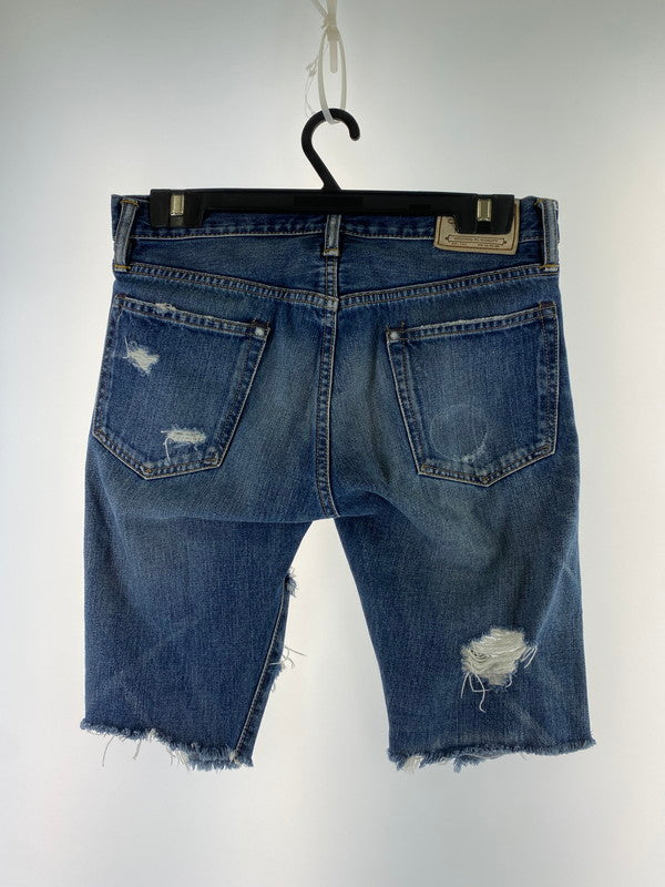 【現状渡し品】【メンズ】 RALPH LAUREN ラルフローレン DAMAGE DENIM SHORTS ダメージ デニム ショートパンツ デニムパンツ ボトムス 158-260410-jt-24-min サイズ：W30 カラー：インディゴ 万代Net店