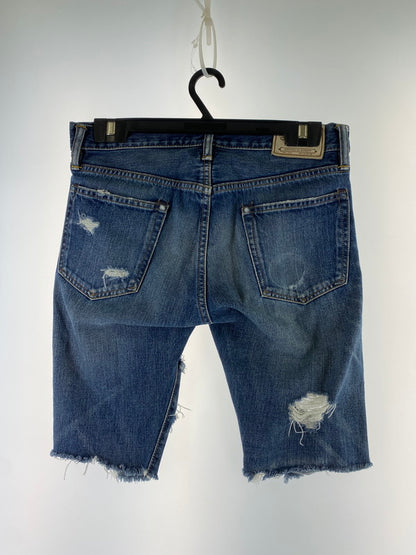 【現状渡し品】【メンズ】 RALPH LAUREN ラルフローレン DAMAGE DENIM SHORTS ダメージ デニム ショートパンツ デニムパンツ ボトムス 158-260410-jt-24-min サイズ：W30 カラー：インディゴ 万代Net店