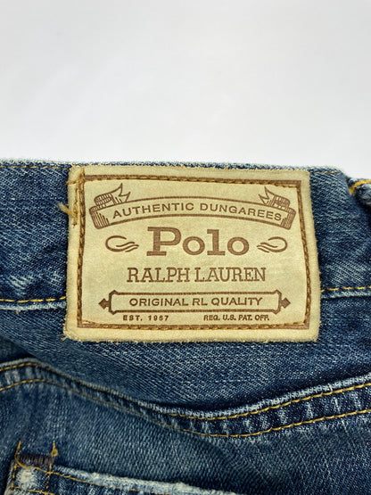 【現状渡し品】【メンズ】 RALPH LAUREN ラルフローレン DAMAGE DENIM SHORTS ダメージ デニム ショートパンツ デニムパンツ ボトムス 158-260410-jt-24-min サイズ：W30 カラー：インディゴ 万代Net店
