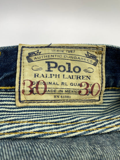 【現状渡し品】【メンズ】 RALPH LAUREN ラルフローレン DAMAGE DENIM SHORTS ダメージ デニム ショートパンツ デニムパンツ ボトムス 158-260410-jt-24-min サイズ：W30 カラー：インディゴ 万代Net店