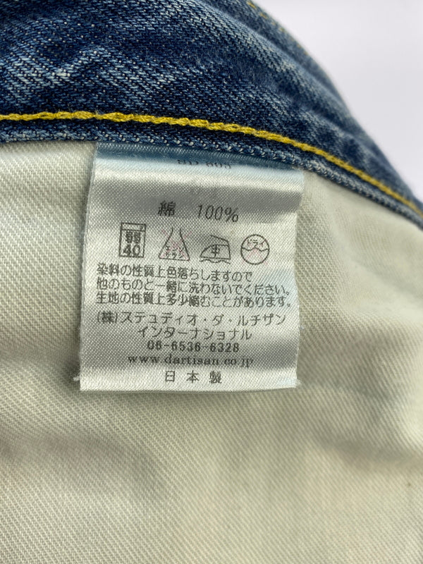 【現状渡し品】【メンズ】 STUDIO D'ARTISAN ステュディオ ダ ルチザン DARTISAM DENIM PANT ダ ルチザン デニムパンツ ボトムス 156-260727-jt-27-min サイズ：31 カラー：インディゴ 万代Net店