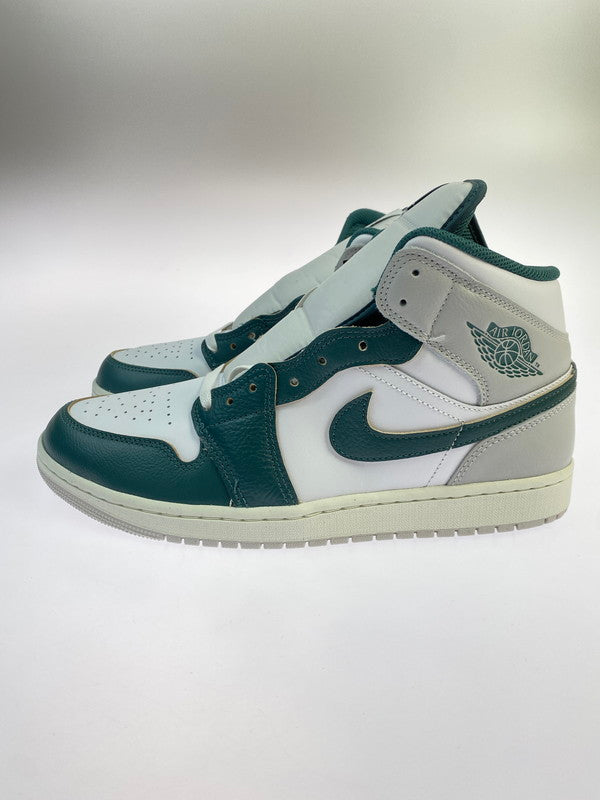 【未使用品】【メンズ】 NIKE ナイキ AIR JORDAN 1 MID SE FQ7720-103 エアジョーダン 1 ミッド シーズナルエディション スニーカー 靴 160-251021-kk-26-min カラー：WHITE/OXIDIZED GREEN-SAIL 万代Net店