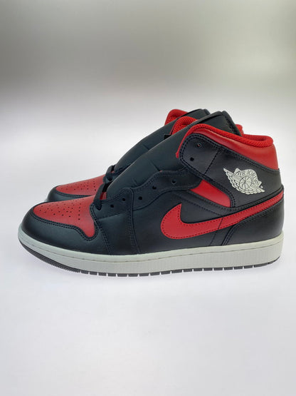 【未使用品】【メンズ】 NIKE ナイキ AIR JORDAN 1 MID BRED DQ8426-067 エアジョーダン1 ミッド ブレッド スニーカー 靴 160-251021-kk-27-min カラー：BLACK/VARSITY RED-SUMMIT WHITE 万代Net店