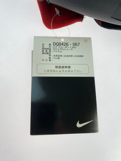 【未使用品】【メンズ】 NIKE ナイキ AIR JORDAN 1 MID BRED DQ8426-067 エアジョーダン1 ミッド ブレッド スニーカー 靴 160-251021-kk-27-min カラー：BLACK/VARSITY RED-SUMMIT WHITE 万代Net店