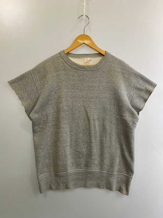 【中古品】【メンズ】 RUSSEL ATHLETIC ラッセルアスレチック サイズタグ前期 40-50S SWEATSHIRT 40-50年代 スウェット シャツ 半袖 メンズ トップス ヴィンテージ 146-251019-em-40-min サイズ：L カラー：グレー 万代Net店