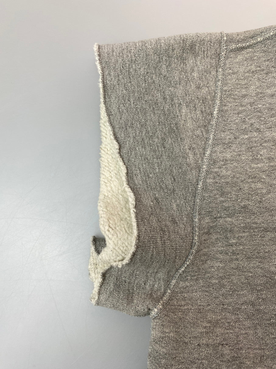 【中古品】【メンズ】 RUSSEL ATHLETIC ラッセルアスレチック サイズタグ前期 40-50S SWEATSHIRT 40-50年代 スウェット シャツ 半袖 メンズ トップス ヴィンテージ 146-251019-em-40-min サイズ：L カラー：グレー 万代Net店