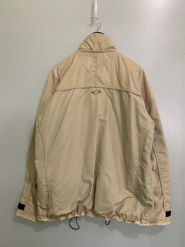 【現状渡し品】【メンズ】 OAKLEY SOFTWARE オークリー・ソフトウェア CENTER LOGO SHELL JACKET 00'S センター ロゴ シェル ジャケット メンズ アウター ナイロン 146-251023-em-10-min サイズ：L カラー：ベージュ 万代Net店