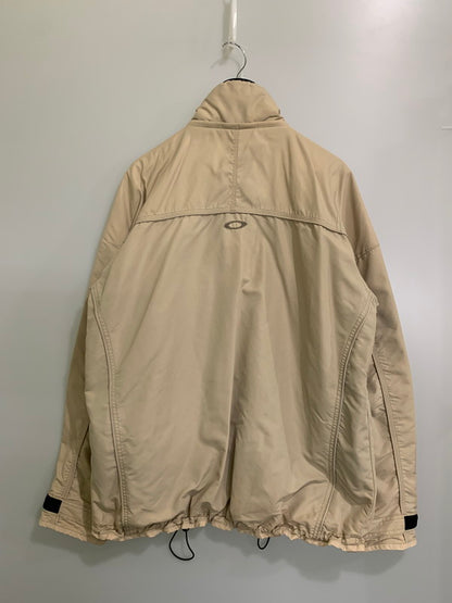 【現状渡し品】【メンズ】 OAKLEY SOFTWARE オークリー・ソフトウェア CENTER LOGO SHELL JACKET 00'S センター ロゴ シェル ジャケット メンズ アウター ナイロン 146-251023-em-10-min サイズ：L カラー：ベージュ 万代Net店