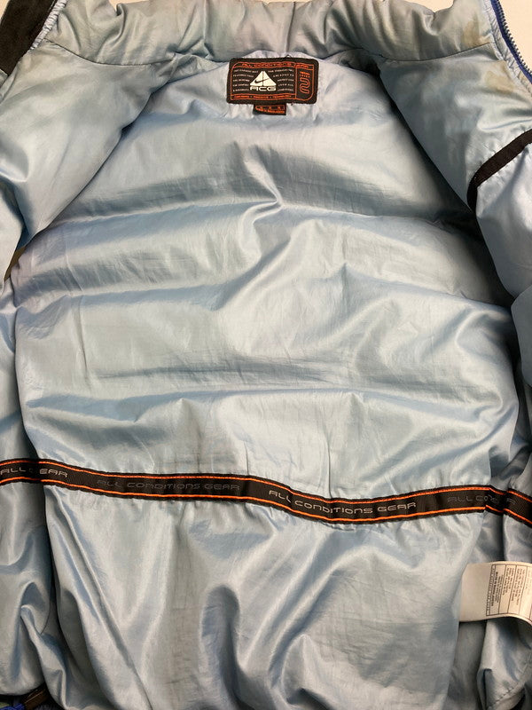【中古品】【メンズ】 NIKE ACG ナイキ エーシージー 90'S LOGO DOWN VEST ダウンベスト 144-251018-ks-23-min サイズ：M カラー：ライトブルー 万代Net店