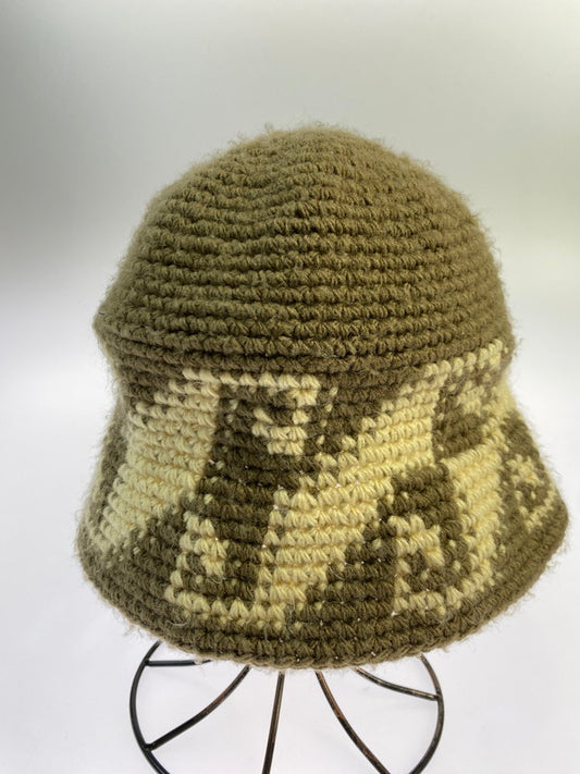 【中古品】【メンズ/レディース】 STUSSY ステューシー WAVES KNIT BUCKET 1321057 ウェーブス ニット バケット 帽子 185-251023-jt-05-min カラー：ブラウン 万代Net店