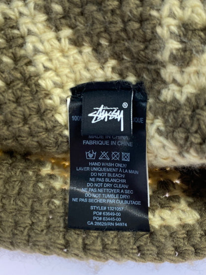 【中古品】【メンズ/レディース】 STUSSY ステューシー WAVES KNIT BUCKET 1321057 ウェーブス ニット バケット 帽子 185-251023-jt-05-min カラー：ブラウン 万代Net店