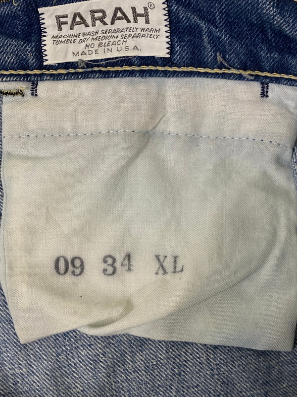 【現状渡し品】【メンズ】 FARAH ファーラー DENIM PANT デニムパンツ メンズ ボトムス ジーンズ ジーパン 157-260720-em-17-min サイズ：XL カラー：インディゴ 万代Net店