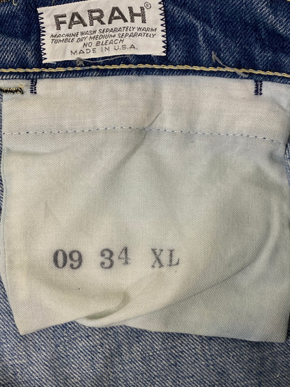 【現状渡し品】【メンズ】 FARAH ファーラー DENIM PANT デニムパンツ メンズ ボトムス ジーンズ ジーパン 157-260720-em-17-min サイズ：XL カラー：インディゴ 万代Net店