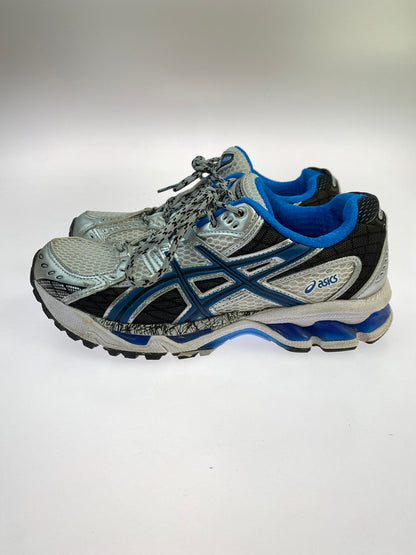 【中古品】【レディース】 asics アシックス GEL-NIMBUS 10.1 1203A543-101 ゲルニンバス 10.1 スニーカー 靴 166-251021-kk-42-min カラー：WHITE/DIRECTOIRE BLUE 万代Net店