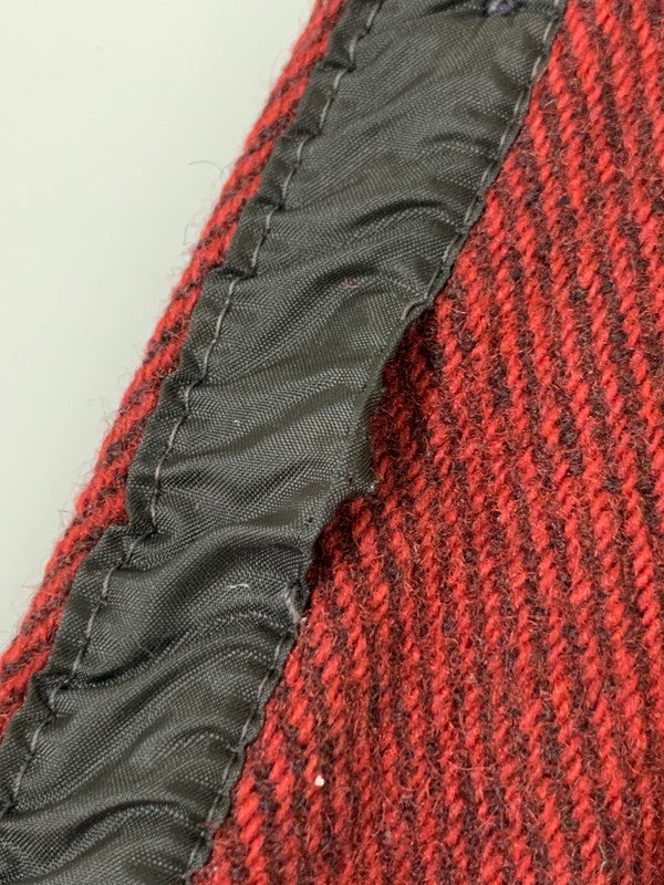 【中古品】【メンズ】 WOOLRICH ウールリッチ 70'S ノーカラーマッキーノジャケット ウール 防寒 メンズジャケット メンズアウター 146-260403-KS-09-min サイズ：M カラー：レッド系 万代Net店