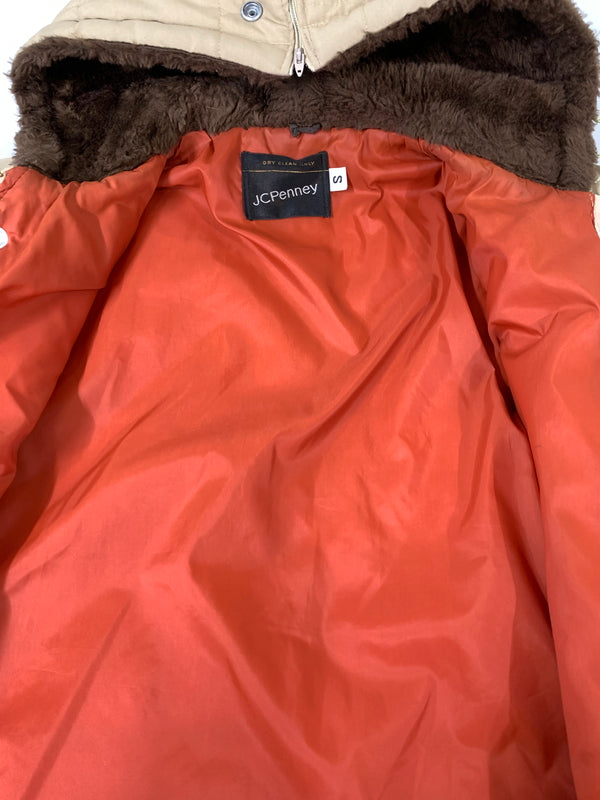 【中古品】【メンズ】 JC PENNEY ジェイシー ペニー 中綿ジャケット 70'S メンズ アウター 70年代 ヴィンテージ フーディ 146-260731-em-56-min サイズ：Ｓ カラー：ベージュ 万代Net店