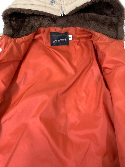【中古品】【メンズ】 JC PENNEY ジェイシー ペニー 中綿ジャケット 70'S メンズ アウター 70年代 ヴィンテージ フーディ 146-260731-em-56-min サイズ：Ｓ カラー：ベージュ 万代Net店