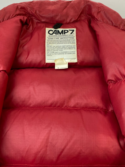 【中古品】【メンズ】 CAMP7 キャンプ セブン 70-80'S DOWN VEST 70年代 80年代 ダウン ベスト アウター ヴィンテージ 144-260922-hu-30-min サイズ：L カラー：レッド系 万代Net店