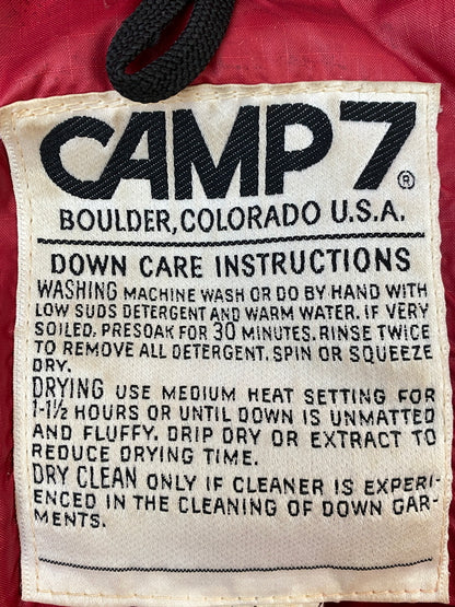 【中古品】【メンズ】 CAMP7 キャンプ セブン 70-80'S DOWN VEST 70年代 80年代 ダウン ベスト アウター ヴィンテージ 144-260922-hu-30-min サイズ：L カラー：レッド系 万代Net店