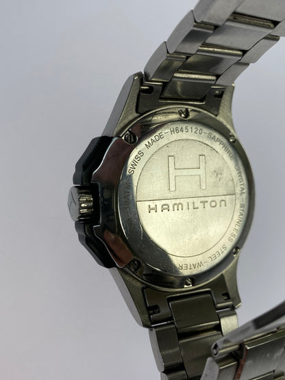 【現状渡し品】【メンズ】 HAMILTON ハミルトン H645120 カーキ キングスキューバ クロノグラフ 腕時計 197-251026-ks-38-min カラー：シルバー/ブラック 万代Net店