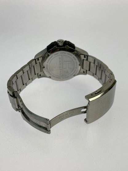 【現状渡し品】【メンズ】 HAMILTON ハミルトン H645120 カーキ キングスキューバ クロノグラフ 腕時計 197-251026-ks-38-min カラー：シルバー/ブラック 万代Net店