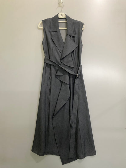 【中古品】【レディース】 FRAY ID フレイ アイディー TAILORED ONE-PIECE テーラード ワンピース FWFO242005 169-260918-hu-25-min カラー：グレー系 万代Net店