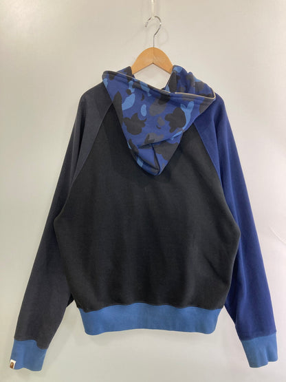 【中古品】【メンズ】 A BATHING APE ア ベイシング エイプ NAVY CAMO RELAXED FIT FULL ZIP HOODIE 001ZPI801008M フル ジップ フーディー カモ メンズ トップス パーカー 142-251024-em-34-min サイズ：L カラー：ネイビー/ブルー 万代Net店