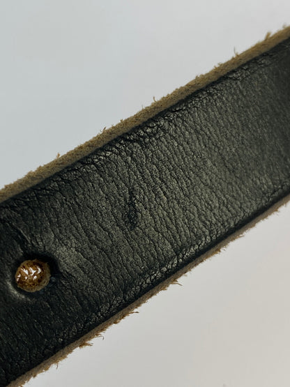 【中古品】【メンズ】 REACT リアクト U.K. SADDLE NARROW BELT サドル ナロー ベルト 205-260806-yn-29-min カラー：ブラック 万代Net店