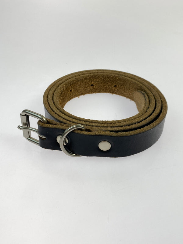 【中古品】【メンズ】 REACT リアクト U.K. SADDLE NARROW BELT サドル ナロー ベルト 205-260806-yn-29-min カラー：ブラック 万代Net店