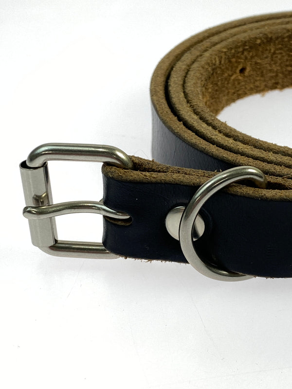 【中古品】【メンズ】 REACT リアクト U.K. SADDLE NARROW BELT サドル ナロー ベルト 205-260806-yn-29-min カラー：ブラック 万代Net店
