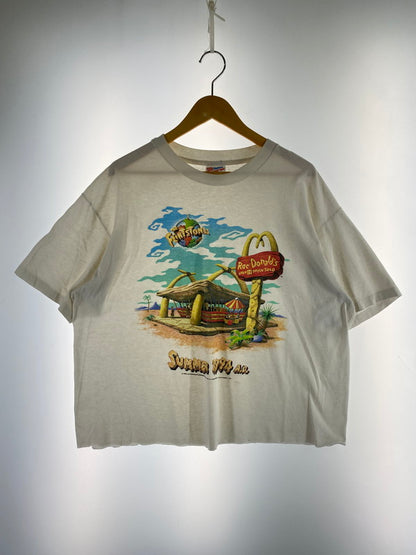 【中古品】【メンズ】 THE FLINTSTONES ザ・フリントストーンズ 90S ROCDONALDS SUMMER1994 PRINT TEE Tシャツ トップス 146-251222-zi-40-min サイズ：XL カラー：ホワイト 万代Net店