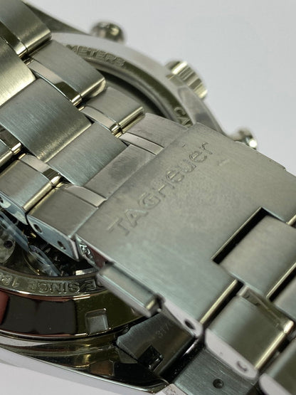 【中古品】【メンズ】 TAG HEUER タグホイヤー CAR2110.BA0724 カレラ 1887 クロノグラフ ブラック 腕時計 195-251026-ks-37-min カラー：シルバー/ブラック 万代Net店
