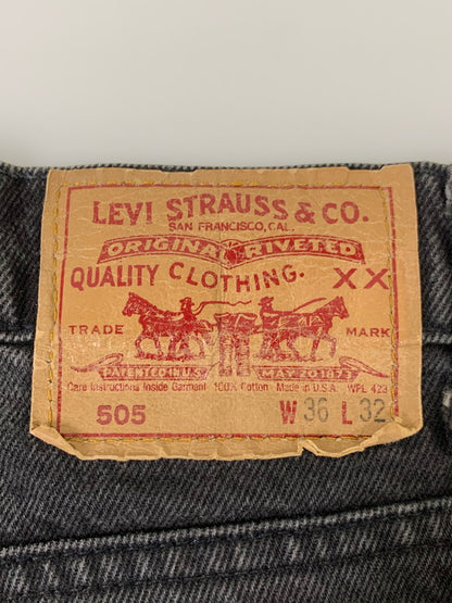 【中古品】【メンズ】 BLACK DENIM PANTS 505-0260 ブラック デニム パンツ メンズ ボトムス ジーンズ ジーパン 157-251019-em-08-min サイズ：W36×L32 カラー：ブラック 万代Net店