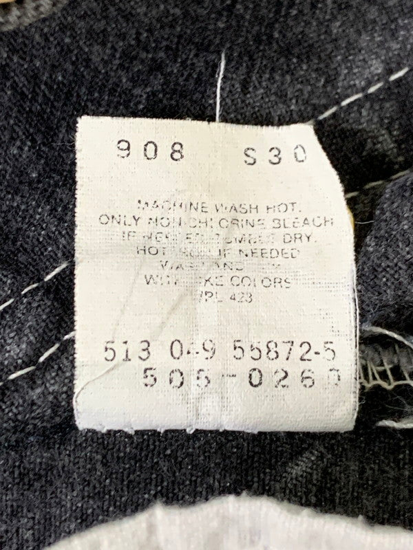 【中古品】【メンズ】 BLACK DENIM PANTS 505-0260 ブラック デニム パンツ メンズ ボトムス ジーンズ ジーパン 157-251019-em-08-min サイズ：W36×L32 カラー：ブラック 万代Net店