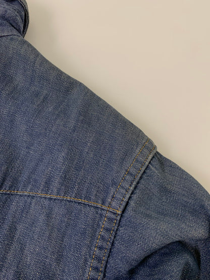 【現状渡し品】【メンズ】 ROEBUCKS ローバックス 60-70's L/S DENIM WESTERN SHIRT VINTAGE 60-70年代 ロングスリーブ デニム ウエスタンシャツ 長袖 トップス ヴィンテージ 146-251030-kk-26-min サイズ：L カラー：ライトインディゴ 万代Net店