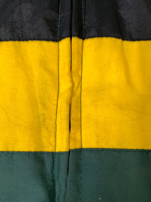 【現状渡し品】【メンズ】 LOGO 7 ロゴセブン 90S PACKERS DOWN FULLZIP NYLON JACKET 90年代 パッカーズ ダウン フルジップ ナイロン ジャケット メンズ アウター 146-260731-em-66-min サイズ：XXL カラー：グリーン/イエロー/ブラック 万代Net店