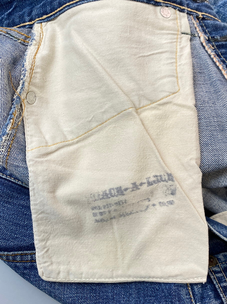 【現状渡し品】【メンズ】 Levi's リーバイス 60's 501 DENIM PANTS 60年代 デニムパンツ A-TYPE BIGE ボトムス 157-251022-yn-18-min サイズ：W33 L31 カラー：インディゴ 万代Net店