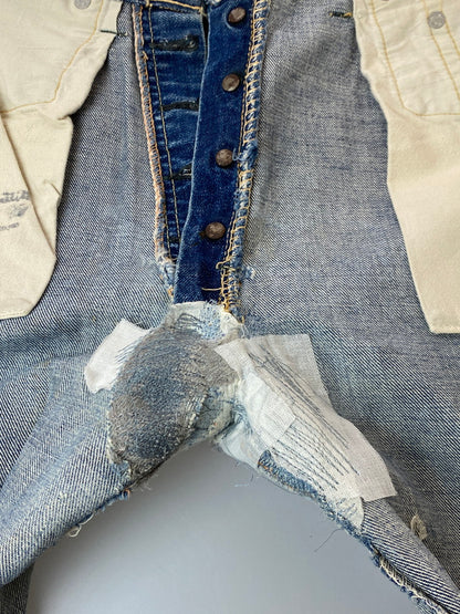 【現状渡し品】【メンズ】 Levi's リーバイス 60's 501 DENIM PANTS 60年代 デニムパンツ A-TYPE BIGE ボトムス 157-251022-yn-18-min サイズ：W33 L31 カラー：インディゴ 万代Net店