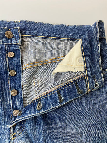 【現状渡し品】【メンズ】 Levi's リーバイス 60's 501 DENIM PANTS 60年代 デニムパンツ A-TYPE BIGE ボトムス 157-251022-yn-18-min サイズ：W33 L31 カラー：インディゴ 万代Net店