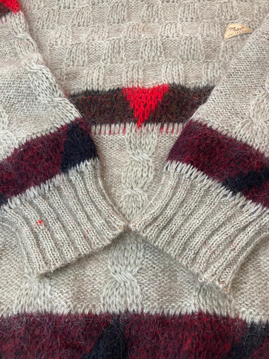 【中古品】【メンズ】 JAYKAY ジェイケイ MOHAIR KNIT モヘア ニット セーター メンズ トップス 146-251024-em-23-min サイズ：40 カラー：ライトブラウン系 万代Net店