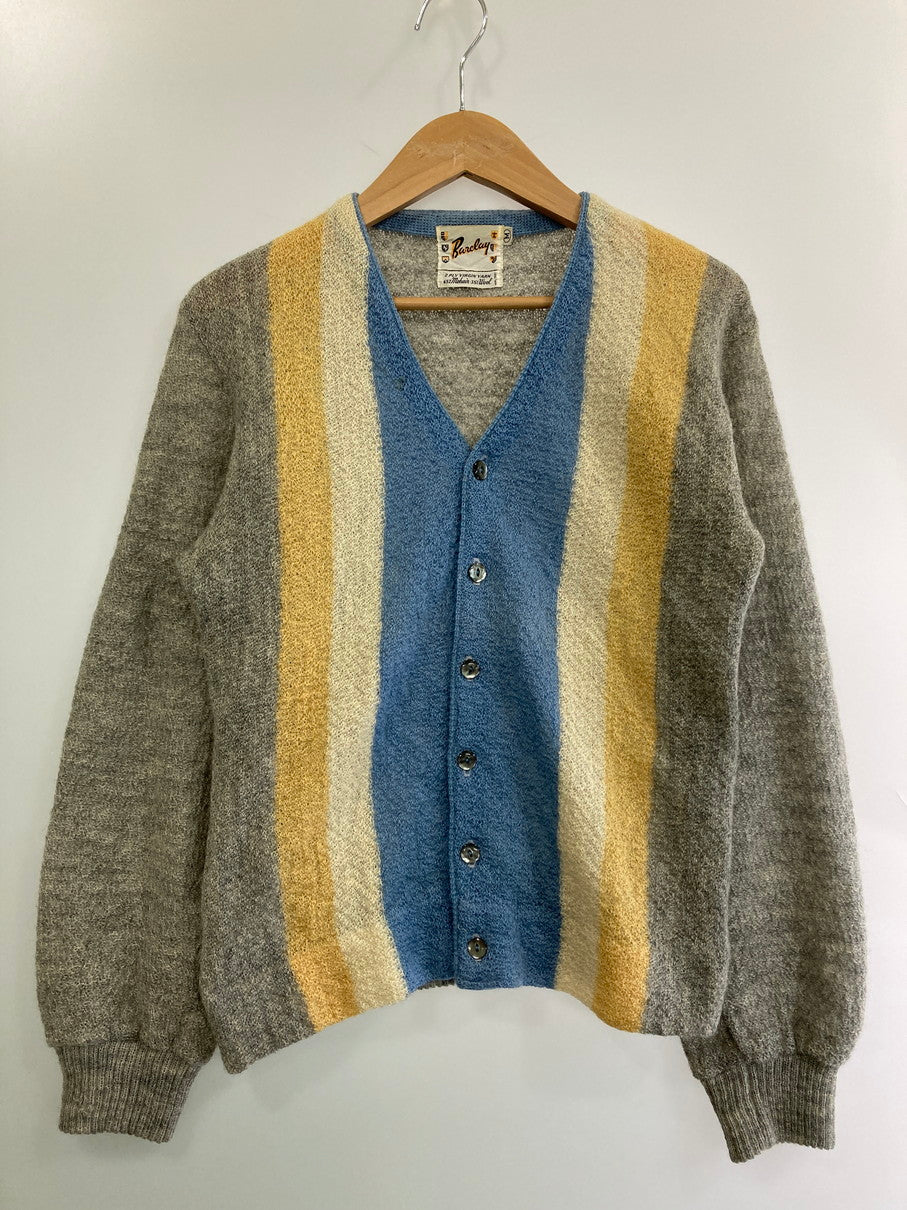 【中古品】【メンズ】 BARCLAY バークレイ 60S MOHAIR CARDIGAN 60年代 モヘアカーディガン メンズ トップス ニット ヴィンテージ 146-251024-em-26-min サイズ：M カラー：グレー系 万代Net店