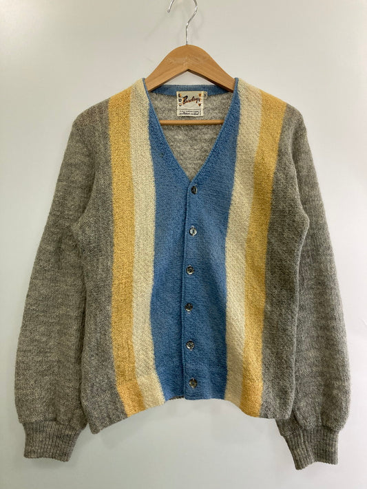 【中古品】【メンズ】 BARCLAY バークレイ 60S MOHAIR CARDIGAN 60年代 モヘアカーディガン メンズ トップス ニット ヴィンテージ 146-251024-em-26-min サイズ：M カラー：グレー系 万代Net店