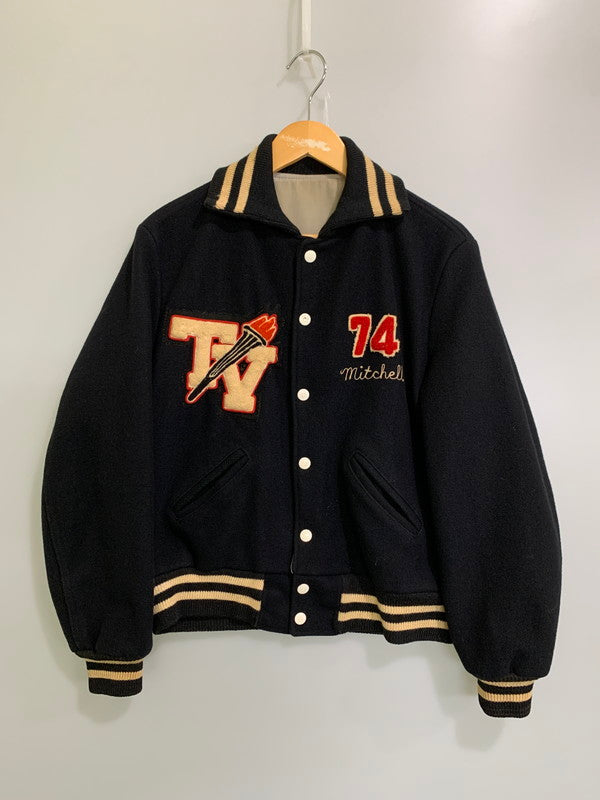 【現状渡し品】【メンズ】 HOWE ATHLETIC APPAREL ハウ アスレチック アパレル 60S AWARD JACKET アワード ジャケット アウター ヴィンテージ メンズ 146-251023-em-20-min サイズ：38 カラー：ブラック 万代Net店