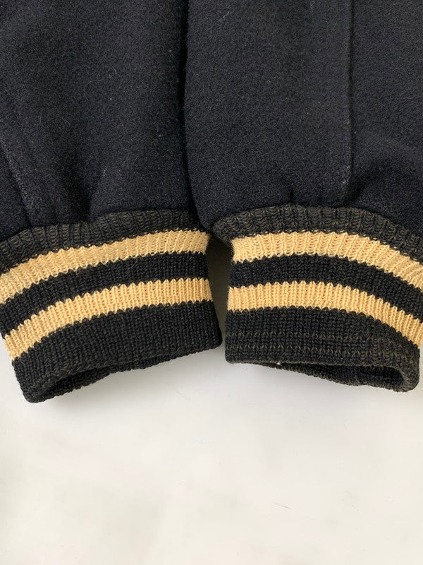 【現状渡し品】【メンズ】 HOWE ATHLETIC APPAREL ハウ アスレチック アパレル 60S AWARD JACKET アワード ジャケット アウター ヴィンテージ メンズ 146-251023-em-20-min サイズ：38 カラー：ブラック 万代Net店