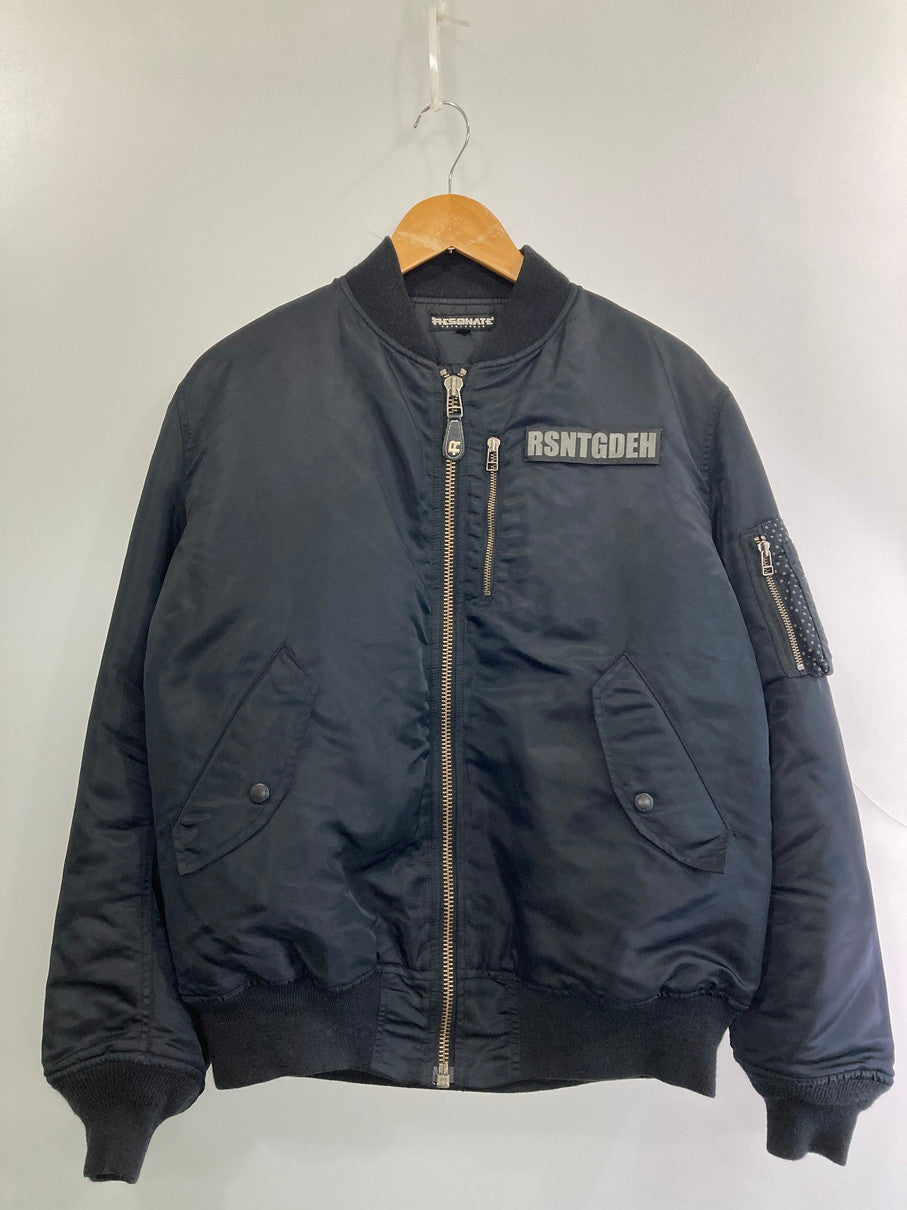 【中古品】【メンズ】 RESONATE GOODENOUGH グッドイナフ 00S MA-1 JACKET エムエーワン ジャケット メンズ アウター ミリタリー ブルゾン 146-251024-em-24-min サイズ：L カラー：ブラック 万代Net店